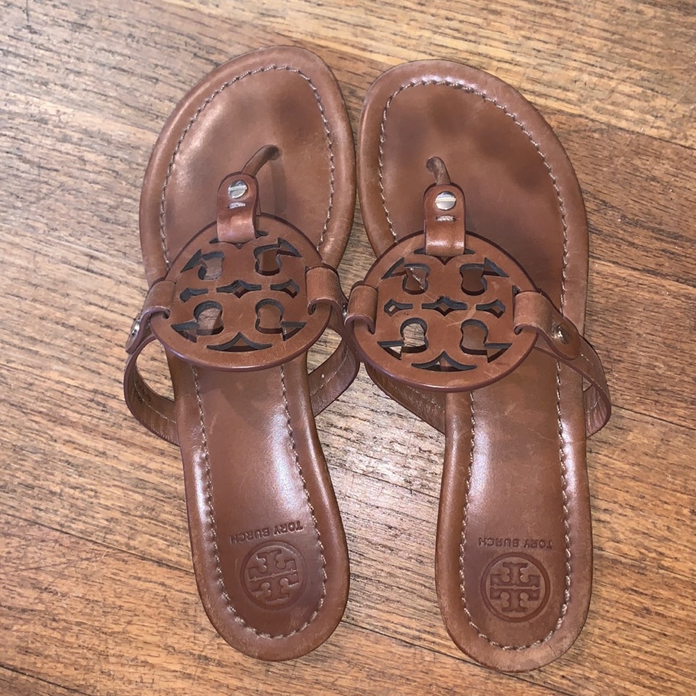 Tory Burch logo sandals